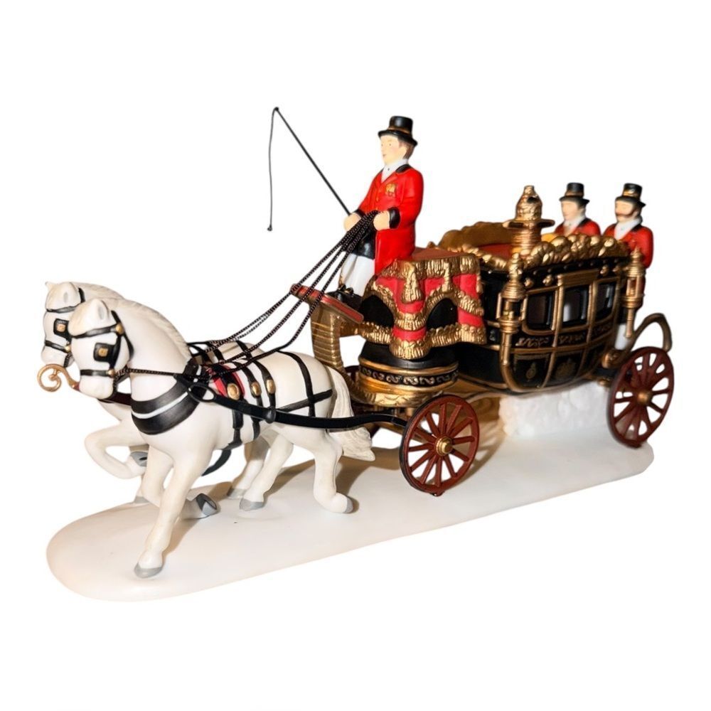 Department 56 Dickens Village Collection Queen’s Parliamentary Coach 58454 VTG